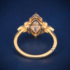 Fabricants de bijoux 925 Sliver Moissanite Custom Made Bague de fiançailles élégante pour femmes avec un nouveau design - Product Image 4