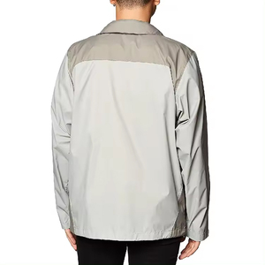Chaqueta cortavientos para hombre, chaqueta cortavientos con cremallera completa, chaqueta bomber impermeable de talla grande transpirable para hombre - Product Image 2