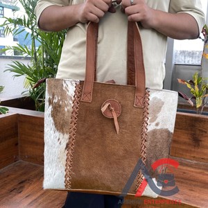 Sac fourre-tout en cuir de fourrure de vache Offre Spéciale sac à main élégant cheveux sur cacher la fourrure beaux sacs de créateur pour les femmes multi-usage - Product Image 1