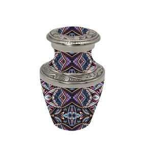 Fournitures funéraires souvenir de crémation de haute qualité pour le stockage des cendres souvenir en aluminium de qualité supérieure oiseau cardinal imprimé - Product Image 5