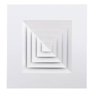 3JW 1617439003 VIM DPCD AB 150x150 Diff Square Amovible Core Aluminium RAL 9003 Matt Ventilateurs de ventilation - Product Image 1