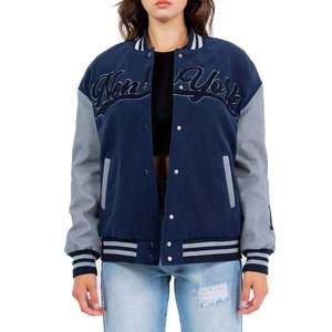 Nouvelle veste universitaire de haute qualité pour femmes manteau Letterman de baseball avec logo personnalisé style collège streetwear mode pour la vente en gros - Product Image 1