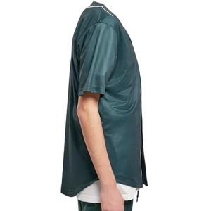 เสื้อเบสบอลคุณภาพสูง ระบายอากาศได้ดี ผลิตจากโพลีเอสเตอร์ 100% คอวี ติดกระดุมเต็มตัว พิมพ์โลโก้ด้วยเทคนิคการถ่ายเทความร้อน - Product Image 5