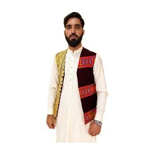 Gilet d'hiver sans manches pour homme, style vintage traditionnel afghan, fait main, ethnique, culturel, formel, pour mariage, festival, événements - Product Image 1