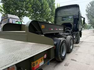 Camión de remolque usado HOWO de Sinotruck usado cama plana de 10 ruedas en las mejores condiciones camión de remolque semi remolque en stock - Product Image 3