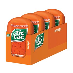Tic Tacc <b>Sweet</b> Mints-Orange- 98g Bottle Packs- 4 Count <b>Bulk</b> Candy Mints,- 12 Boxes- 6.371 Kilograms Low Price - Product Image 1