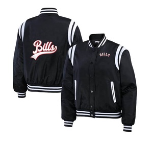 Últimos diseños de chaqueta Varsity de satén para mujer, chaqueta Varsity de alta calidad, venta al por mayor, chaqueta Varsity de satén para mujer - Product Image 4