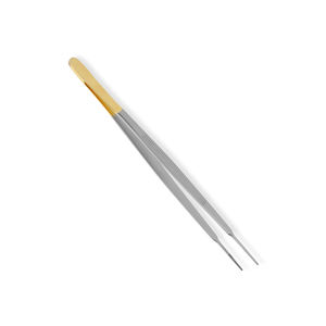 Fórceps de vendaje Gerald de alta calidad, fórceps de vendaje quirúrgico de 18 cm recto dentado de medio oro - Product Image 3