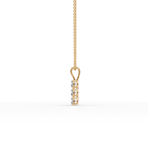 Colgante de Diamante Cultivado en Laboratorio de 0.75 Ct con 3 Piedras, Joyería Fina Ética, Colgantes y Dijes de Diamante - Product Image 5