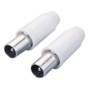 Ensemble d'adaptateurs de connecteurs d'antenne blancs PP0623 pour câbles coaxiaux et connecteurs – Catégorie de produit - Product Image 1