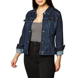 Veste en jean pour femmes personnalisable à prix de gros Mode féminine décontractée à manches longues OEM Produit exporté depuis BD - Product Image 5