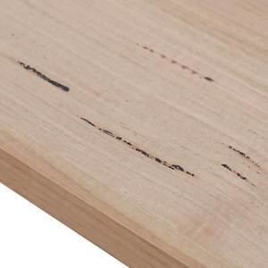 Banc en bois de finition naturelle avec des angles nets et des pieds de support coniques idéal pour la décoration rustique moderne - Product Image 6