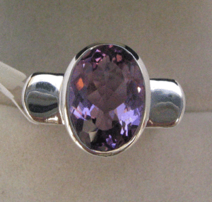 Shah Gems 925 Sterling <b>Silver</b> Natural Amethyst <b>Ring</b> for Women Cut <b>Opal</b> Garnet Oval Pear Cut Fine Jewelry for Everyday Wear - Product Image 1