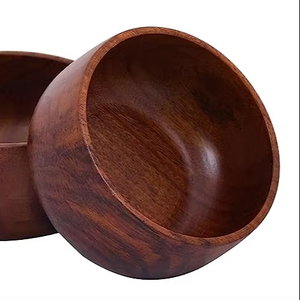 Bol de service alimentaire en bois au design unique Bol de service à fruits en bois d'acacia Arc en bois d'acacia personnalisé de Falak World Export - Product Image 1