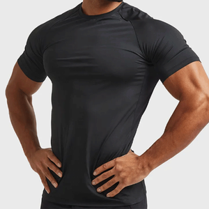 เสื้อยืดออกกำลังกายผ้าฝ้าย 100% ระบายอากาศได้ดี เป็นมิตรกับสิ่งแวดล้อม สำหรับผู้ชาย แฟชั่นลายเรียบ สไตล์สตรีท รับผลิตตามแบบ - Product Image 4