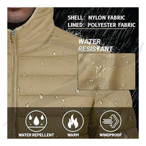 Chaqueta acolchada de cara negra de alta calidad personalizada del Norte, chaqueta de hombre cálida para hombre - Product Image 3