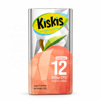 Bonbons probiotiques sans sucre KisKis, saveur pêche, en boîte diamant 20g, pour une haleine fraîche (vente en gros)
