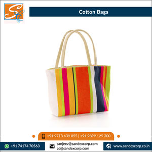 Fournisseur indien en grande quantité de sacs à provisions en coton cardé recyclé 100% de bonne qualité à un prix raisonnable - Product Image 5