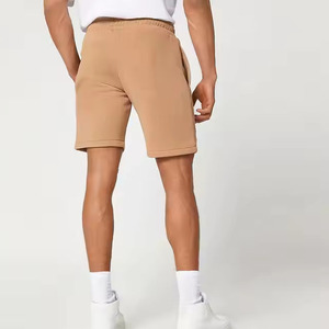 Pantalones cortos deportivos para hombre, novedad de verano, pantalones cortos informales de algodón para hombre, pantalones cortos de playa con Cintura elástica de Color sólido, pantalones cortos para correr para hombre - Product Image 6