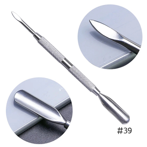 MORGANS INDUSTRIES Dual-End Stainless Steel Nail Pusher <b>Tool</b> for Manicure & <b>Pedicure</b> Reusable Double Head Cuticle Remover - Product Image 5