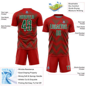 Uniformes de football pour écoles et clubs offrant un confort avec un tissu évacuant l'humidité, un soutien à séchage rapide et des coutures fiables - Product Image 5