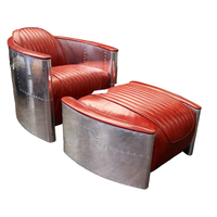 Canapé Chesterfield convertible 1 place extensible en bois de haute qualité, design moderne européen rafraîchissant, en aluminium, pour entrepôt et école