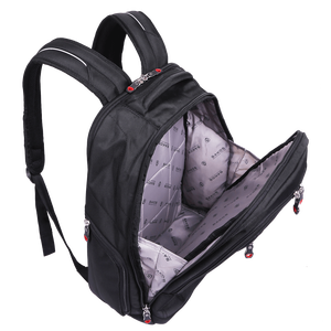 Mochila para ordenador portátil escolar con logotipo personalizado de Sakos Corporation, mochila de viaje no tejida con cremallera inteligente, cinturón de cojín de espuma impermeable, bolsa de Navidad - Product Image 6