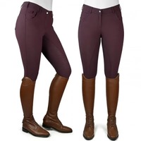 Pantalon d'équitation noir pour femme, jodhpur, taille haute élastique, longueur intégrale, en Spandex/Nylon, séchage rapide