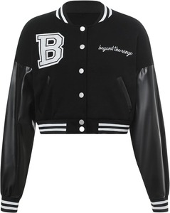 OEM Ladies Crop Top Jacket Design minimaliste moderne disponible en plusieurs couleurs et tissus - Product Image 6