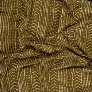 Couverture de jet de coton de luxe d'impression de bloc de base verte pour la décoration à la maison en gros pour la décoration de salon - Product Image 6