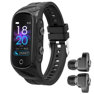 Most popular health sports watches men wrist waterproof reloj digital blue tooth earbuds smart watch for men lady