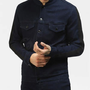 แจ็คเก็ตยีนส์ทรงสลิมสำหรับผู้ชายคุณภาพสูง สไตล์ลำลอง คอตั้ง ผ้าฝ้าย 100% แห้งเร็ว เหมาะสำหรับฤดูหนาว ราคาขายส่ง - Product Image 4