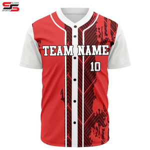Impression personnalisée Baseball Chemises unies Baseball Jersey Outfit Mens Sublimation Baseball Uniformes 100% polyester tissu à séchage rapide - Product Image 6