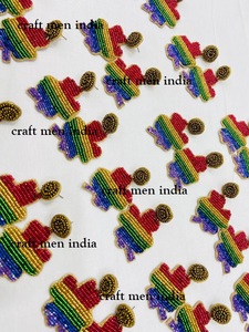 Latest New Handmade Beaded Stud Earrings with Tassel for Women's Classic Trendy <b>Vintage</b> Style Jewelry Parties Anniversaries - Product Image 5