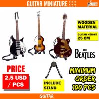 GUITARE MINIATURE EXCLUSIVE LES BEATLES 10 POUCES INCLUENT LA GUITARE POUR LA MUSIQUE DE DÉCORATION