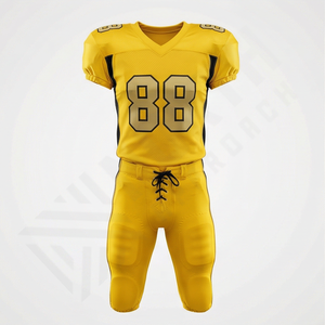 Uniforme de football américain sur mesure, grande taille, haute qualité, 100% polyester, tenue d'équipe professionnelle - Product Image 1