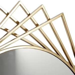 Espejo de pared de metal indio de estilo moderno Espejo de pared de hierro decorativo de forma personalizable de la mejor calidad para el hogar y el hotel Venta caliente - Product Image 4
