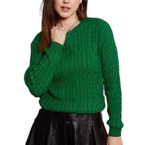 Designer personnalisé 100% pull pour femmes en cachemire pull uni de haute qualité avec col rond pour l'hiver vêtements de style décontracté - Product Image 4