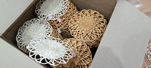 Venta caliente hecho a mano ratán cargador placa Mat-alta calidad ratán placa-al por mayor ratán posavasos - Product Image 2