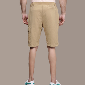 Short décontracté à manches mi-longues pour homme, taille XS, coton uni, dentelle, taille élastique, livraison rapide, service à bas prix - Product Image 3