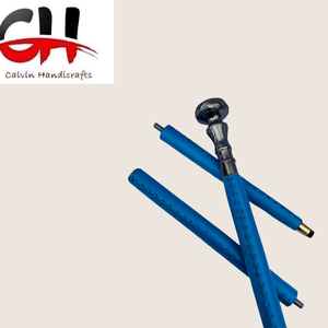 Estilo DE TRABAJO NÁUTICO ANTIGUO CUERO AZUL ASAS DE LATÓN BASTONES REGALO - Product Image 5