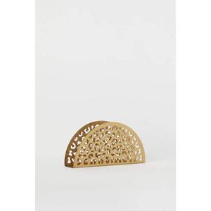 Servilletero de metal de hierro forjado negro duradero con diseño de desplazamiento perfecto para la decoración de la cocina de la granja y las mesas vintage - Product Image 5