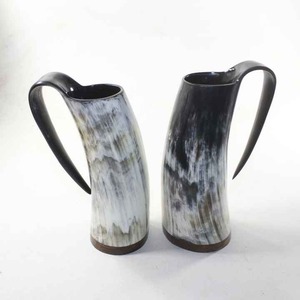 Cuernos Vikingos Originales Hechos a Mano, Jarra Vikinga, Taza de Cerveza Única de Inspiración Medieval, Taza de Buey Hecha a Mano - Product Image 3