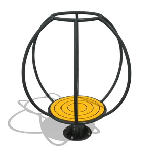 Oyun alanı aksesuarları dönen salıncak seti Mae-124
