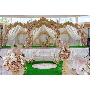 มณฑปไม้สำหรับงานแต่งงานแบบกูจาราตี ผลิตในสหราชอาณาจักร ปรับแต่งได้ตามต้องการสำหรับงานแต่งงานแบบมหารานี สำหรับพิธีแต่งงานฮินดูที่ยิ่งใหญ่ ราคาขายส่งจากโรงงานในสหรัฐอเมริกา - Product Image 1