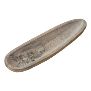 Plateau de service ovale en bois Offre Spéciale utilisé pour servir des collations Restaurant Parties Hôtel au meilleur prix - Product Image 1