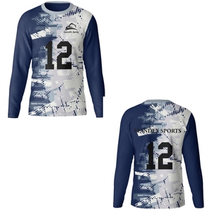 Personalización Diseña tu propio logotipo Venta al por mayor 100% Poliéster Camiseta de voleibol Ropa deportiva Camiseta de voleibol - Product Image 3