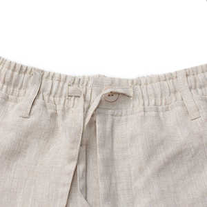 Mens Lightweight <b>Linen</b> <b>Pants</b> Elastic Waist Loose Fit <b>Drawstring</b> Beach Trousers for Summer Casual Wear - Product Image 5