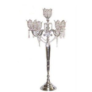 Hot & Attractive Metal T Light <b>Candle</b> Stand Candelabra With Flower Bowl 5 Arms Wedding Table Decorative <b>Tall</b> Handmade Candelabra - Product Image 6