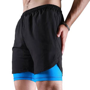 2024 hommes High Street toile Compression Shorts meilleure vente en gros prix solide Logo personnalisé poches Fitness - Product Image 1